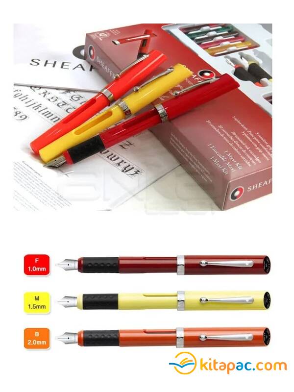 SHEAFFER CALLİGRAPHY SETİ Kitapçık 3 kalem 14 Refil - 3