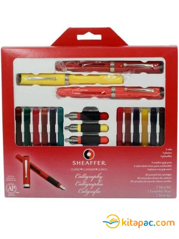SHEAFFER CALLİGRAPHY SETİ Kitapçık 3 kalem 14 Refil - 4
