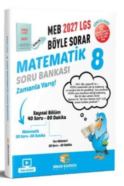 SİNAN KUZUCU 2027 8.SINIF MATEMATİK SORU BANKASI - SİNAN KUZUCU YAYINLARI