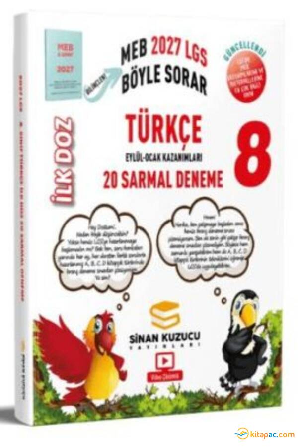 SİNAN KUZUCU 2027 8.SINIF TÜRKÇE İLK DOZ SARMAL BRANŞ DENEMELERİ - 1