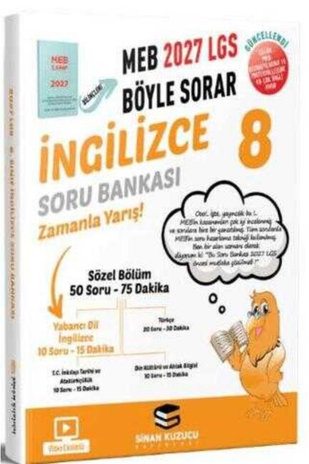 SİNAN KUZUCU 2027 8.SINIF İNGİLİZCE SORU BANKASI - SİNAN KUZUCU YAYINLARI