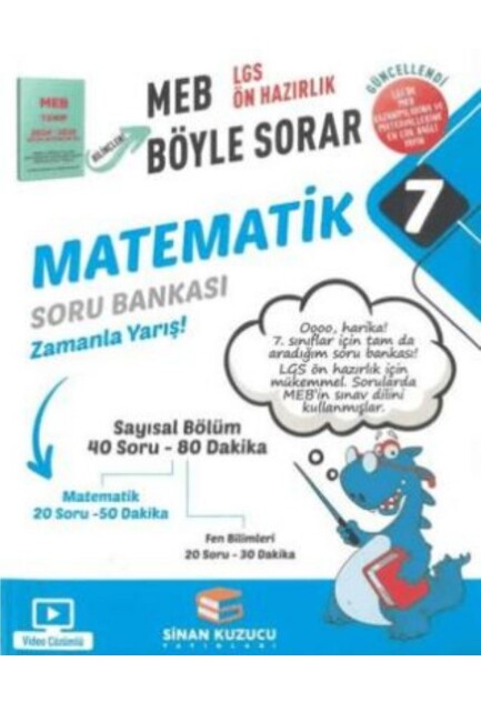 SİNAN KUZUCU 7.Sınıf MEB BÖYLE SORAR MATEMATİK SORU BANKASI - SİNAN KUZUCU YAYINLARI