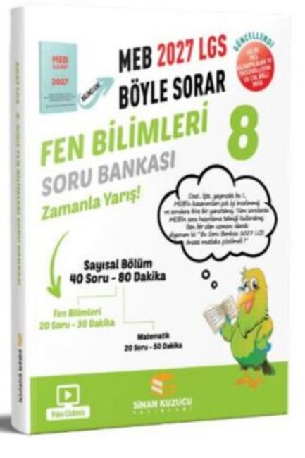 SİNAN KUZUCU 2027 8.SINIF FEN BİLİMLERİ SORU BANKASI - SİNAN KUZUCU YAYINLARI