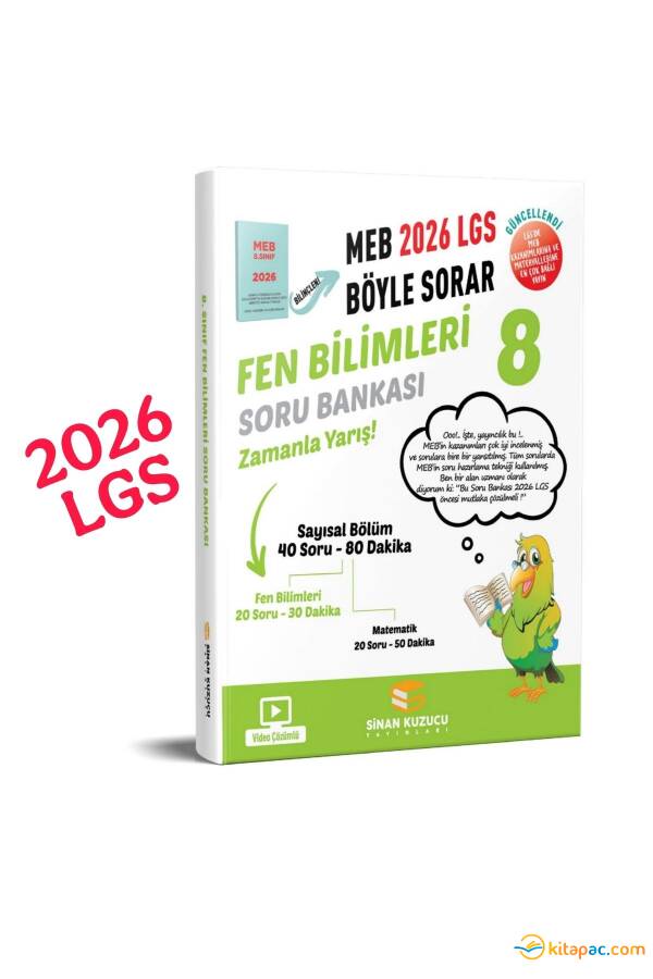 SİNAN KUZUCU 8.Sınıf FEN BİLİMLERİ MEB BÖYLE SORAR SORU BANKASI - 2026 - 1