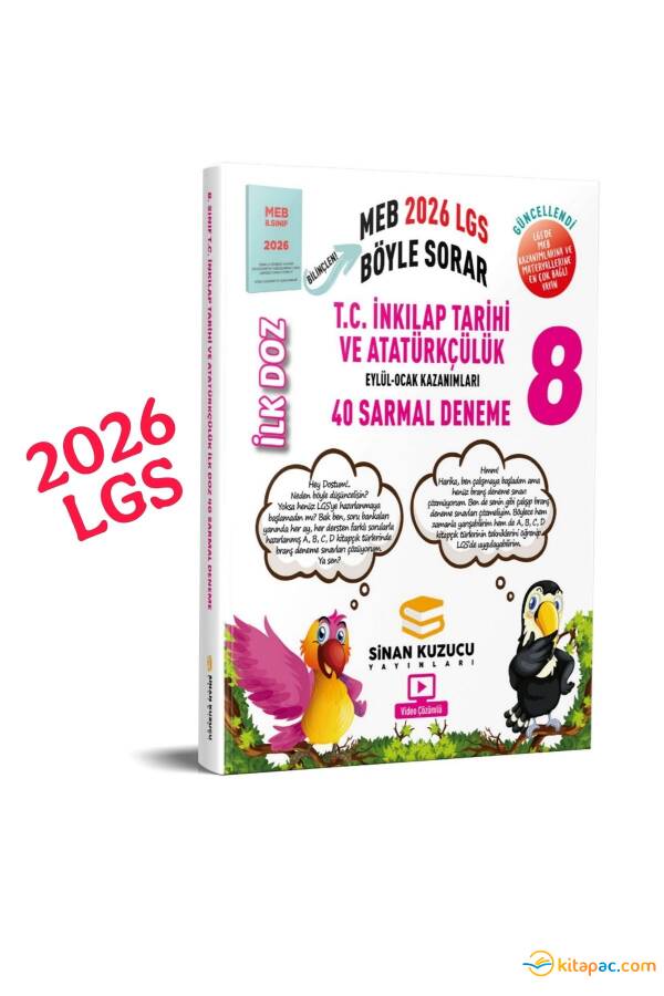 SİNAN KUZUCU 8.Sınıf İNKİLAP TARİHİ İLK DOZ SARMAL BRANŞ DENEMELERİ - 2026 - 1