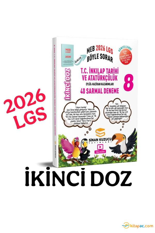 SİNAN KUZUCU 8.Sınıf İNK.TARİHİ İKİNCİ DOZ SARMAL BRANŞ DENEMELERİ - 2026 - 1