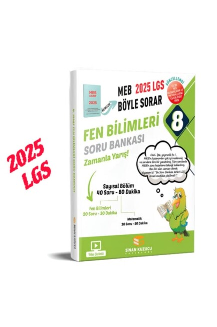 SİNAN KUZUCU 8.Sınıf MEB BÖYLE SORAR FEN BİLİMLERİ SORU BANKASI - SİNAN KUZUCU YAYINLARI
