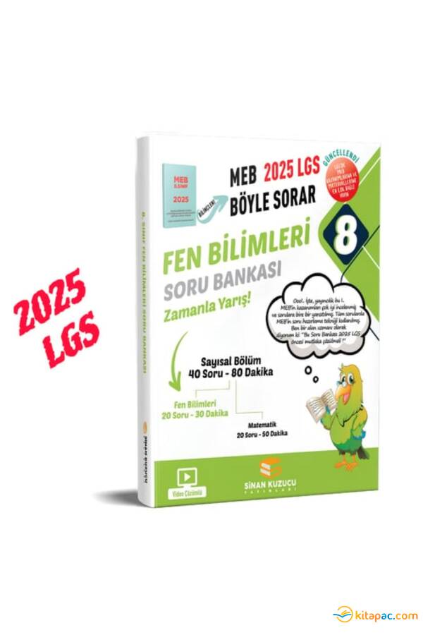 SİNAN KUZUCU 8.Sınıf MEB BÖYLE SORAR FEN BİLİMLERİ SORU BANKASI - 1