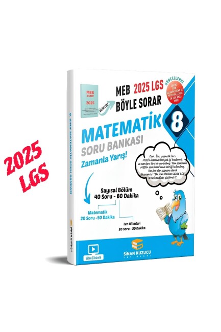SİNAN KUZUCU 8.Sınıf MEB BÖYLE SORAR MATEMATİK SORU BANKASI - SİNAN KUZUCU YAYINLARI