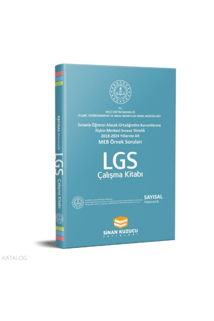 SİNAN KUZUCU 8.Sınıf MEB ÖRNEK SORULARI SAYISAL ÇALIŞMA KİTABI - MATEMATİK - SİNAN KUZUCU YAYINLARI