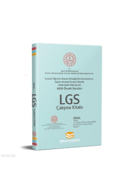 SİNAN KUZUCU 8.Sınıf MEB ÖRNEK SORULARI SÖZEL ÇALIŞMA KİTABI - SİNAN KUZUCU YAYINLARI