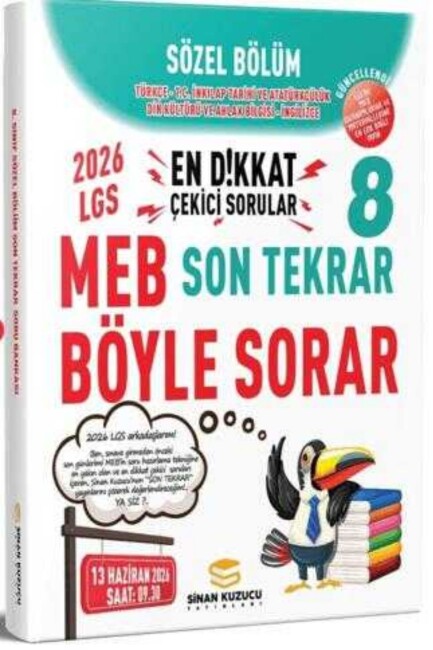 SİNAN KUZUCU 8.SINIF SÖZEL SON TEKRAR SORU BANKASI 2026 - SİNAN KUZUCU YAYINLARI