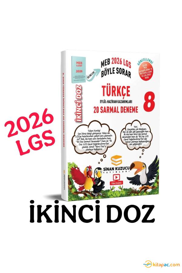 SİNAN KUZUCU 8.Sınıf TÜRKÇE İKİNCİ DOZ SARMAL BRANŞ DENEMELERİ - 2026 - 1