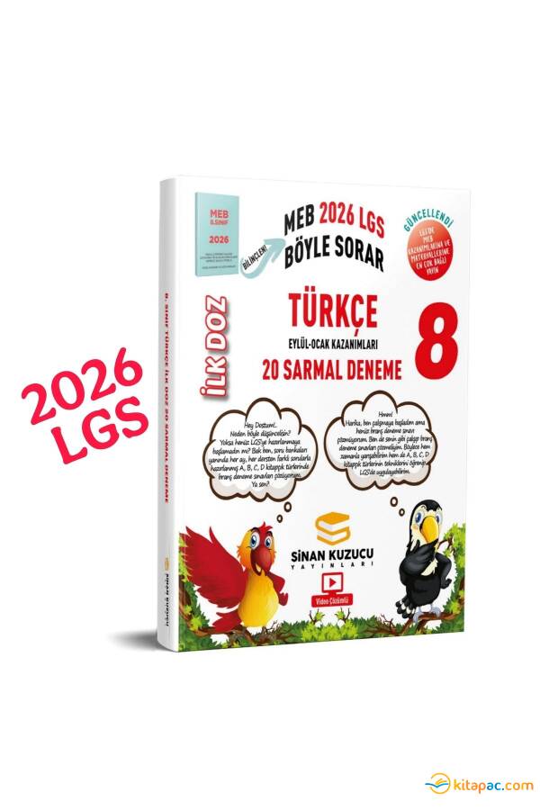 SİNAN KUZUCU 8.Sınıf TÜRKÇE İLK DOZ SARMAL BRANŞ DENEMELERİ - 2026 - 1