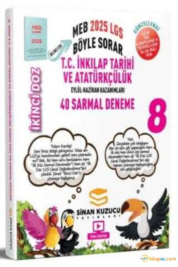 SİNAN KUZUCU İKİNCİ DOZ 8.Sınıf MEB BÖYLE SORAR İNK.TARİHİ 40 DENEME - 1