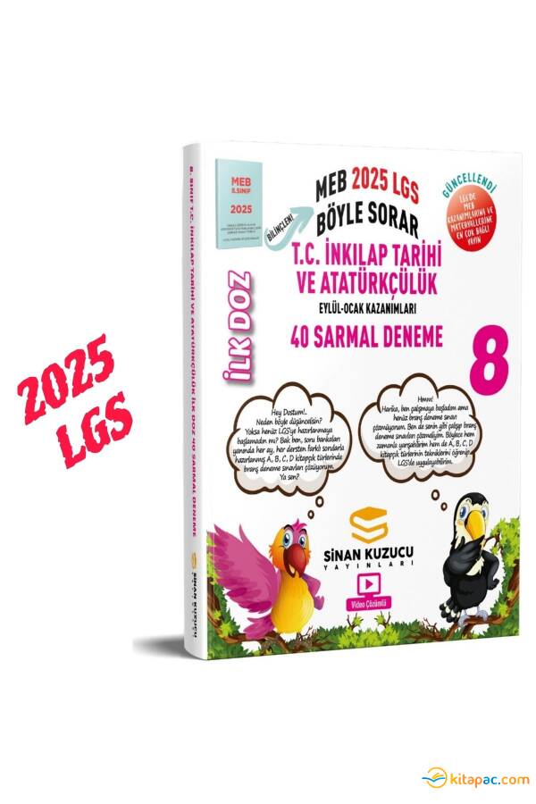 SİNAN KUZUCU İLK DOZ 8.Sınıf MEB BÖYLE SORAR İNKILAP TARİHİ VE ATATÜRKÇÜLÜK 40 DENEME - 1