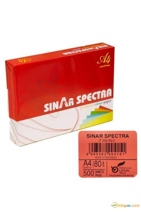 SINAR A4 500 lü FOTOKOPİ KAĞIDI KAĞIT Kırmızı - 1
