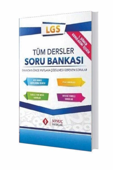 SONUÇ 8.Sınıf 1. Dönem TÜM DERSLER Soru Bankası - SONUÇ YAYINLARI