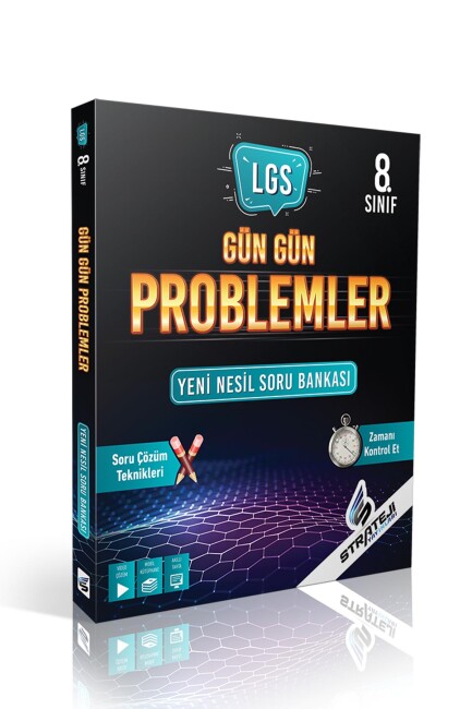 STRATEJİ 8.Sınıf GÜN GÜN PROBLEMLER Yeni Nesil Soru Bankası - STRATEJİ YAYINLARI