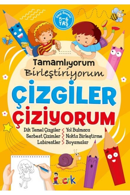 TAMAMLIYORUM BİRLEŞTİRİYORUM ÇİZGİLER ÇİZİYORUM - BICIRIK YAYINLARI