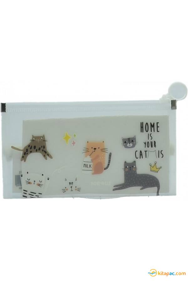 TAROS UNICK COLOR CUTE CATS A6 KALEM KUTUSU KALEMLİK - 1
