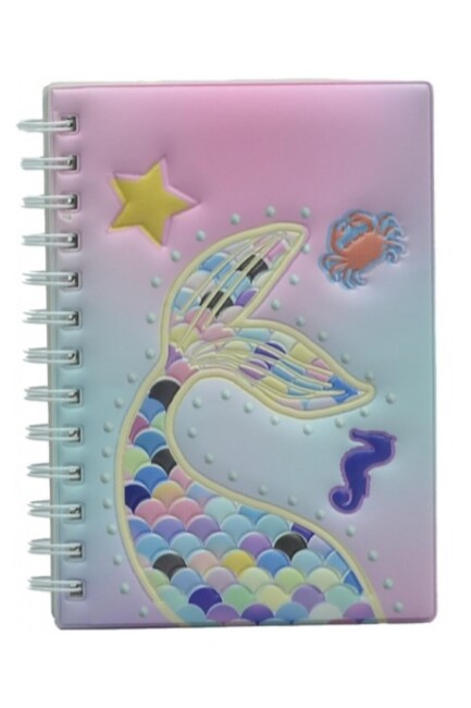 TAROS UNİCK COLOR DENİZ KIZI KABARTMALI A5 DEFTER - TAROS