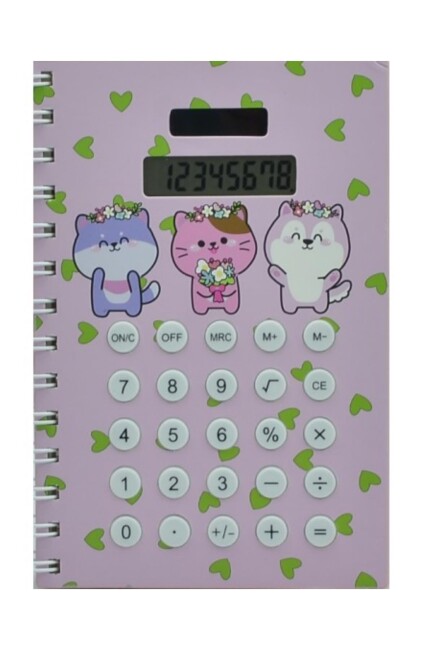 TAROS UNİCK COLOR HESAP MAKİNELİ SPR NOT DEFTERİ - TAROS