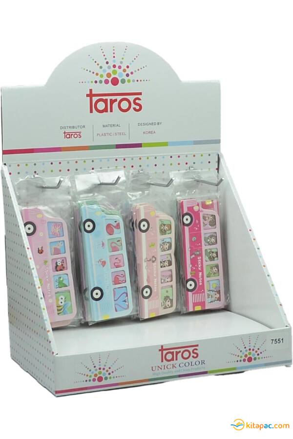 TAROS UNİCK COLOR OTOBÜS POST-İT YAPIŞKANLI NOT KAĞIDI - 1