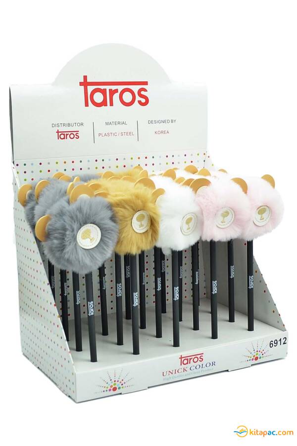 TAROS UNİCK COLOR PELUŞ AYI TEPELİ KURŞUN KALEM - 1