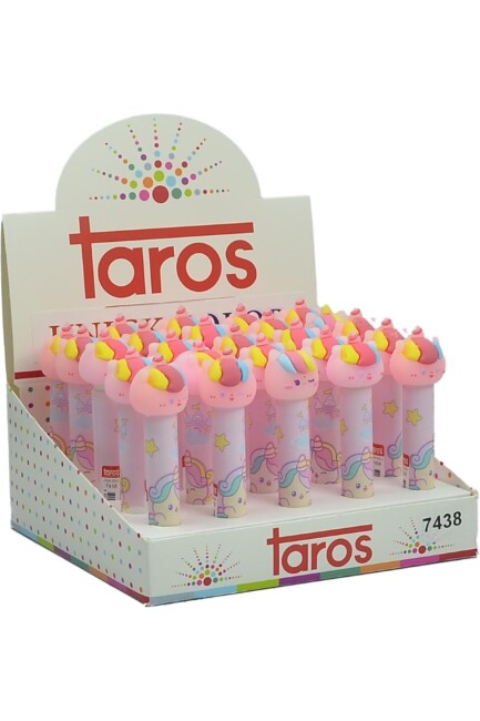 TAROS UNİCK COLOR PİNK UNİCORN BASMALI SİLGİ - TAROS