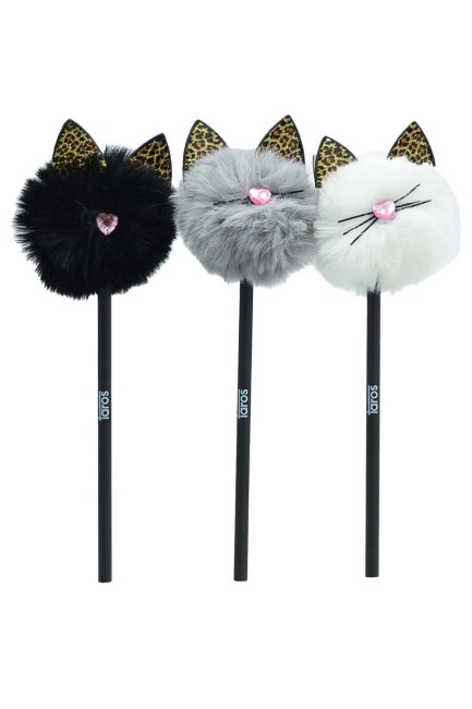 TAROS UNİCK COLOR PON PON KEDİ TEPELİ KURŞUN KALEM - TAROS