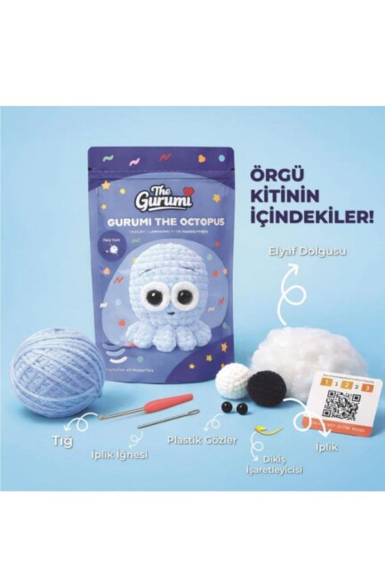 THE GURUMİ AHTAPOT ÖRGÜ ÖĞRENME KİTİ - THE GURUMİ