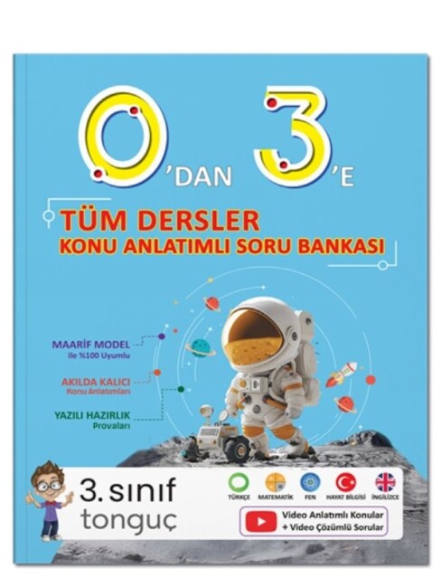 TONGUÇ 0 DAN 3 E TÜM DERSLER K.A.SORU BANKASI - TONGUÇ YAYINLARI