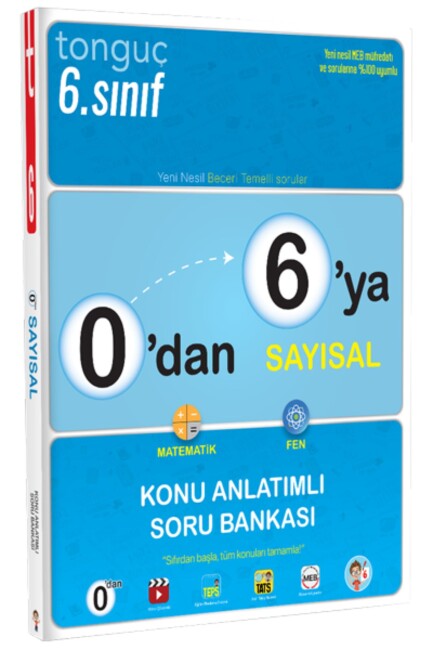 TONGUÇ 0 DAN 6 ya Konu Anlatımlı SAYISAL Soru Bankası - TONGUÇ YAYINLARI