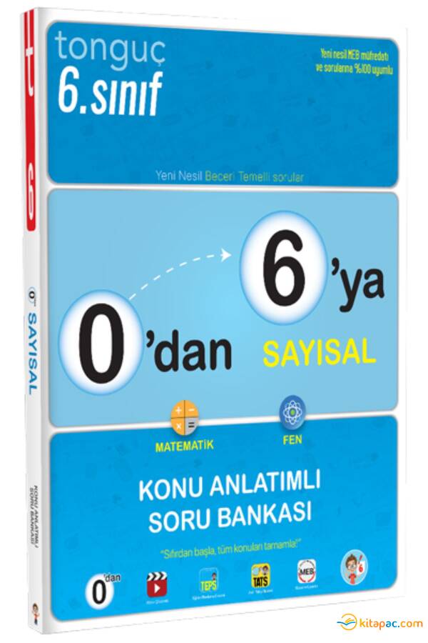 TONGUÇ 0 DAN 6 ya Konu Anlatımlı SAYISAL Soru Bankası - 1