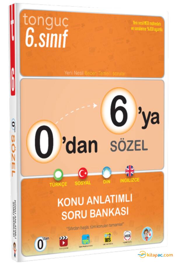 TONGUÇ 0 dan 6 ya Konu Anlatımlı SÖZEL Soru Bankası - 1