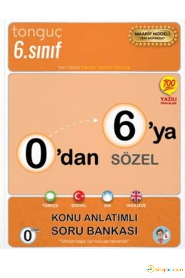 TONGUÇ 0 DAN 6 YA SÖZEL KONU ANLATIMLI SORU BANKASI - 1