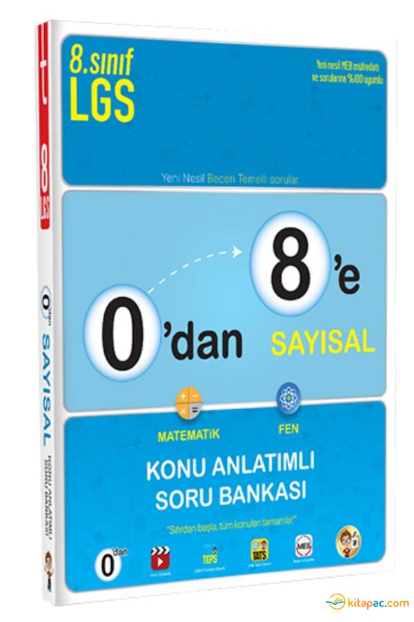 TONGUÇ 0 DAN 8 E KONU ANLATIMLI SAYISAL SORU BANKASI - 1