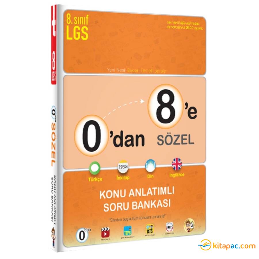 TONGUÇ 0 dan 8 e Konu Anlatımlı SÖZEL Soru Bankası - 1