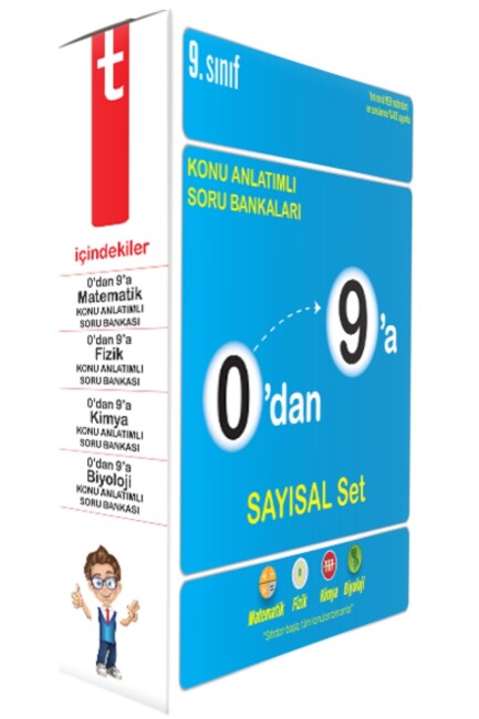 TONGUÇ 0 dan 9 a Konu Anlatımlı Soru Bankası SAYISAL SET - TONGUÇ YAYINLARI