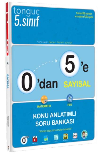 TONGUÇ 5.Sınıf 0 dan 5 e SAYISAL Konu Anlatımlı Soru Bankası - TONGUÇ YAYINLARI