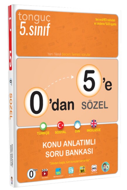 TONGUÇ 5.Sınıf 0 dan 5 e SÖZEL Konu Anlatımlı Soru Bankası - TONGUÇ YAYINLARI