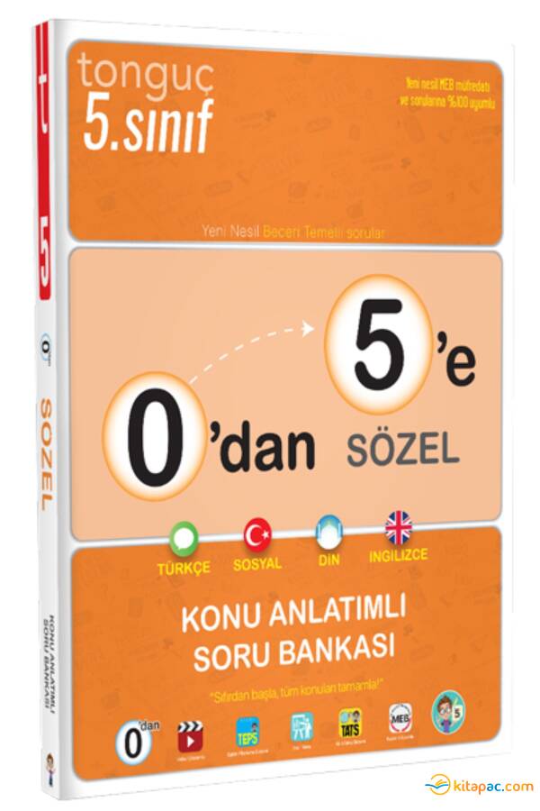 TONGUÇ 5.Sınıf 0 dan 5 e SÖZEL Konu Anlatımlı Soru Bankası - 1