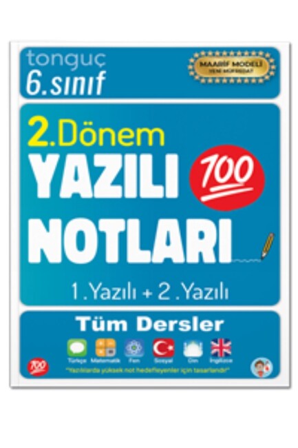 TONGUÇ 6.Sınıf YAZILI NOTLARI 2. DÖNEM 1. ve 2. YAZILI - TONGUÇ YAYINLARI