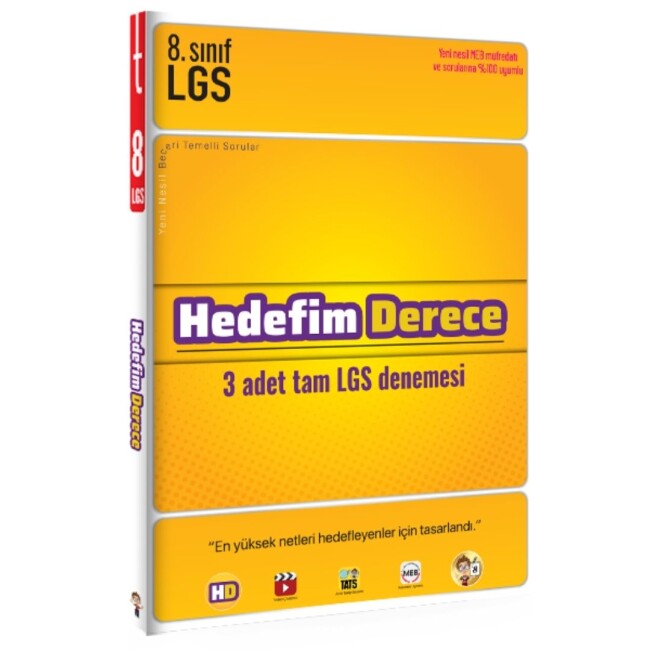 TONGUÇ 8.Sınıf HEDEFİM DERECE Denemeleri - TONGUÇ YAYINLARI