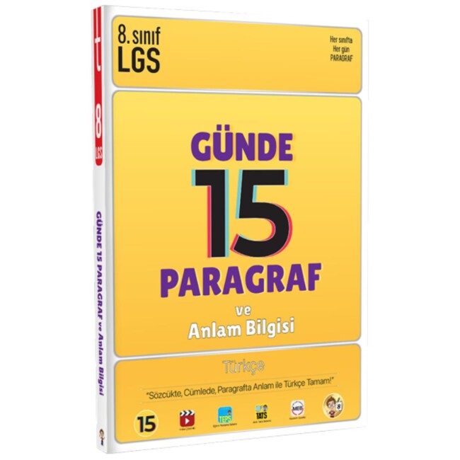 TONGUÇ 8.Sınıf LGS GÜNDE 15 PARAGRAF ve ANLAM BİLGİSİ - TONGUÇ YAYINLARI