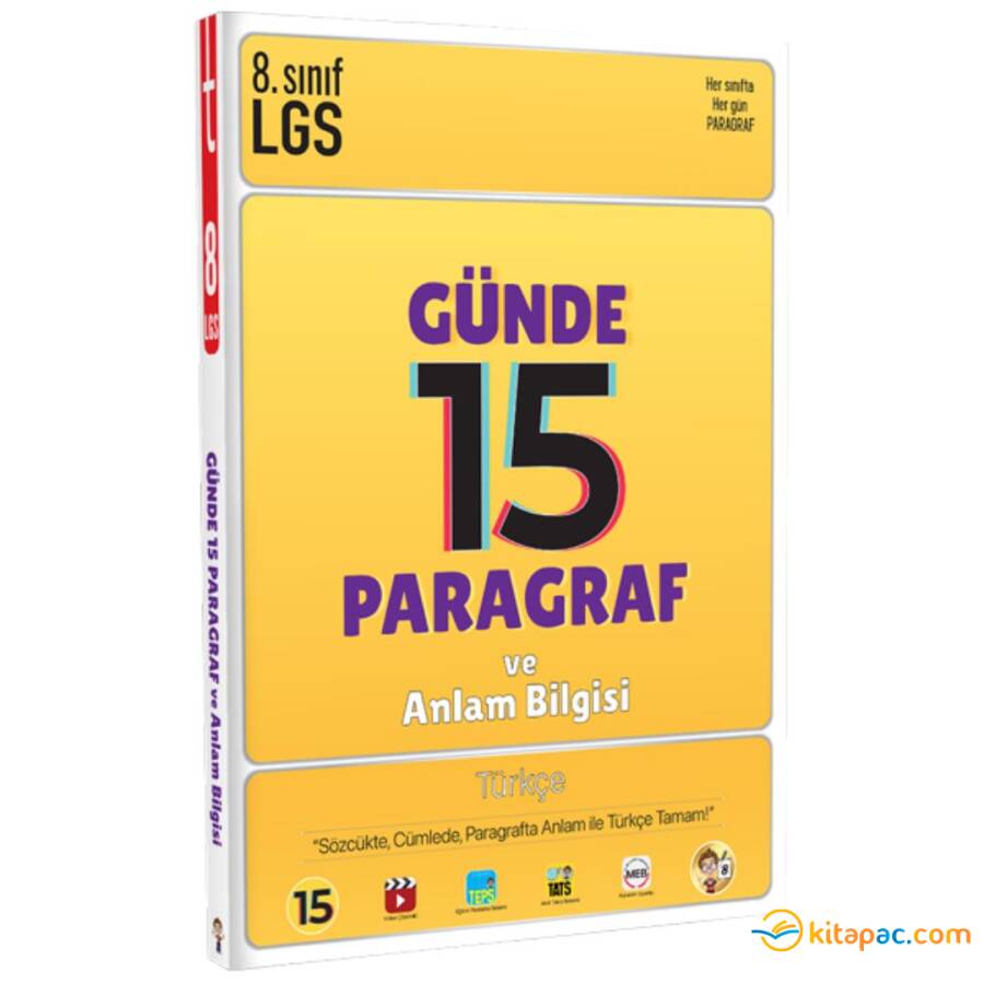 TONGUÇ 8.Sınıf LGS GÜNDE 15 PARAGRAF ve ANLAM BİLGİSİ - 1