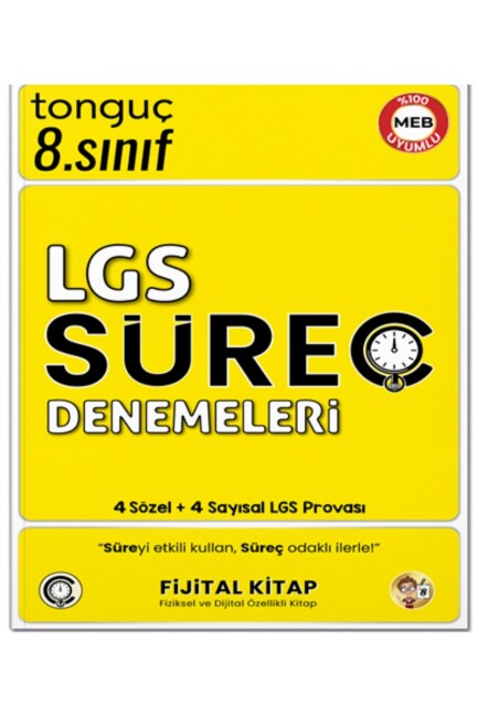 TONGUÇ 8.Sınıf LGS SÜREÇ DENEMELERİ - TONGUÇ YAYINLARI