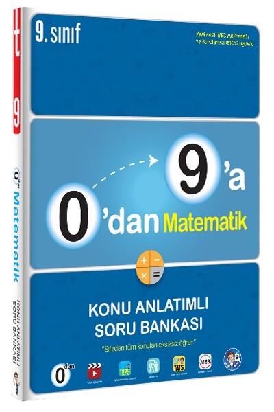 TONGUÇ 9.Sınıf 0 dan 9 a MATEMATİK Konu Anlatımlı Soru Bankası - TONGUÇ YAYINLARI