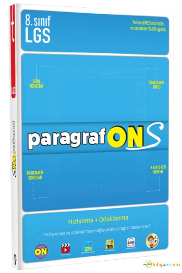 TONGUÇ ParagrafONS 5,6,7 ve 8.Sınıf LGS Paragraf Soru Bankası - 1